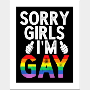 Girls I'm Gay  Flag  LGBT Pride Posters and Art